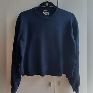 Navy Blue Acne sweatshirt w side zippers!